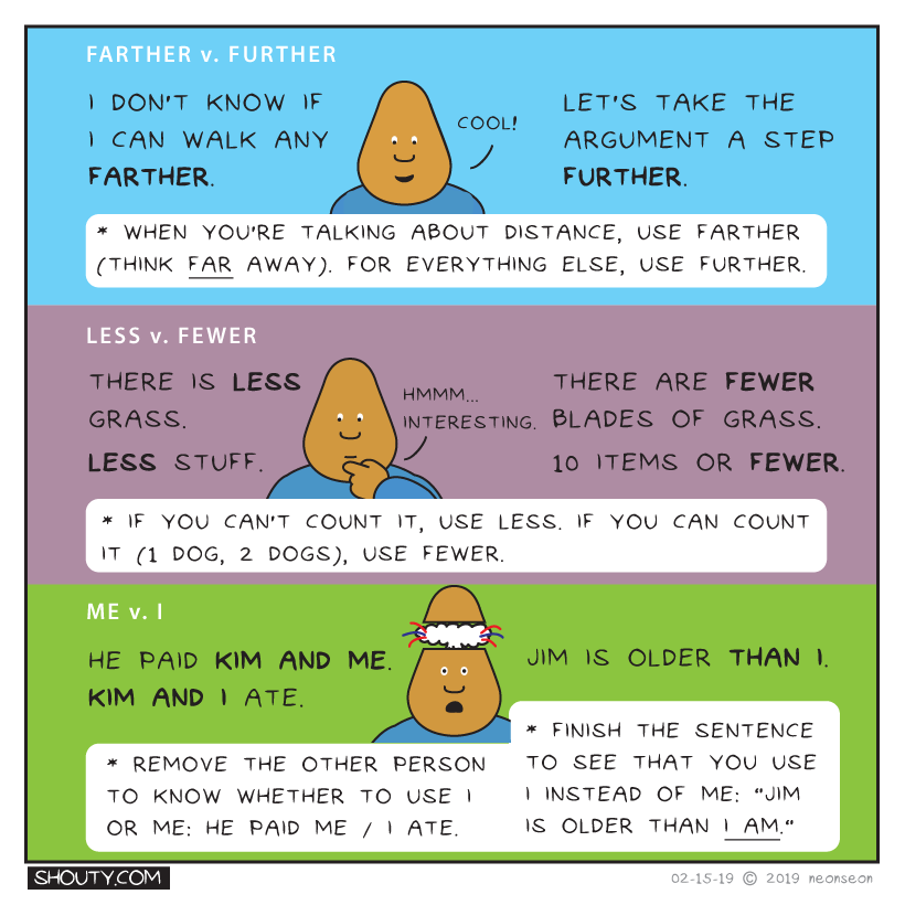 Grammar Tips Comic by Shouty